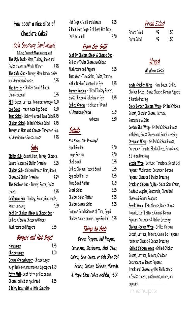 Moorefield Cafe - Richmond, VA menu_pic