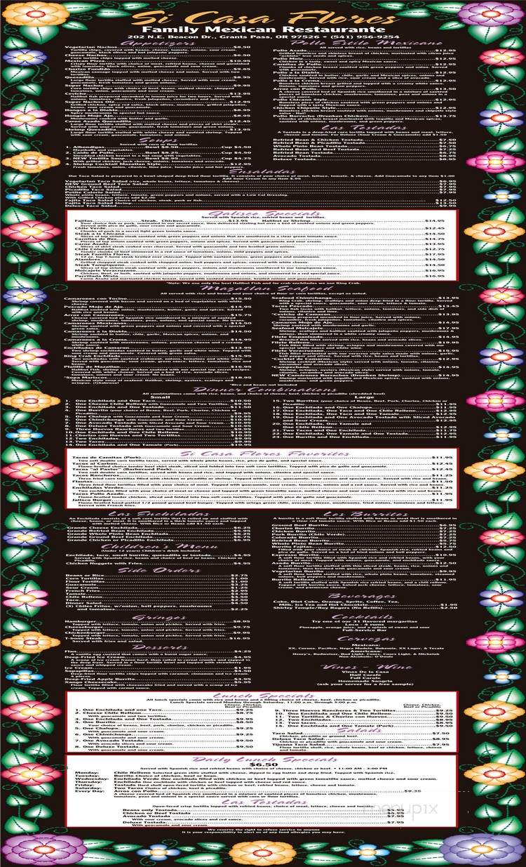 Flores Tacos Locos - Grants Pass, OR menu_pic