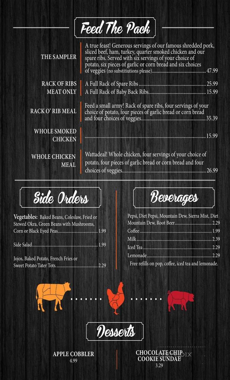 John Hardy's Bar-B-Q - Albertville, MN menu_pic