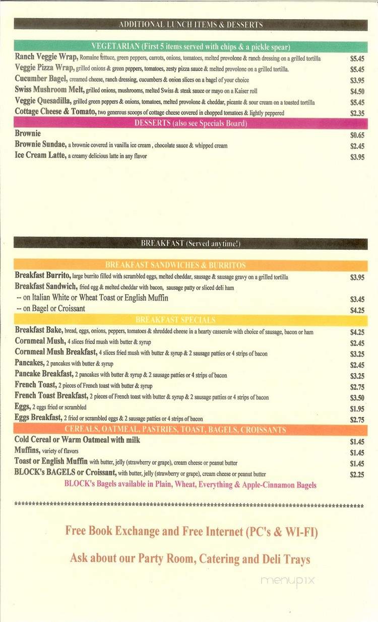Rosewood Cafe - Baltimore, OH menu_pic