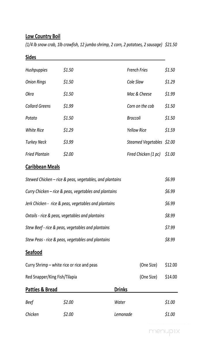 Soul seafood - Decatur, GA menu_pic