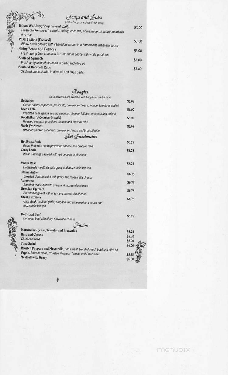 Ristorante Da Marlina - Deptford, NJ menu_pic
