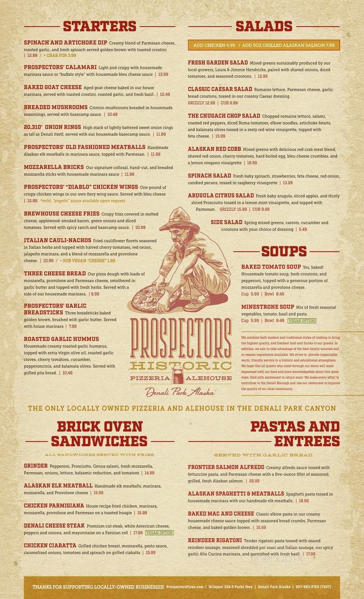 Prospector's Historic Pizzeria & Alehouse - Denali, AK menu_pic