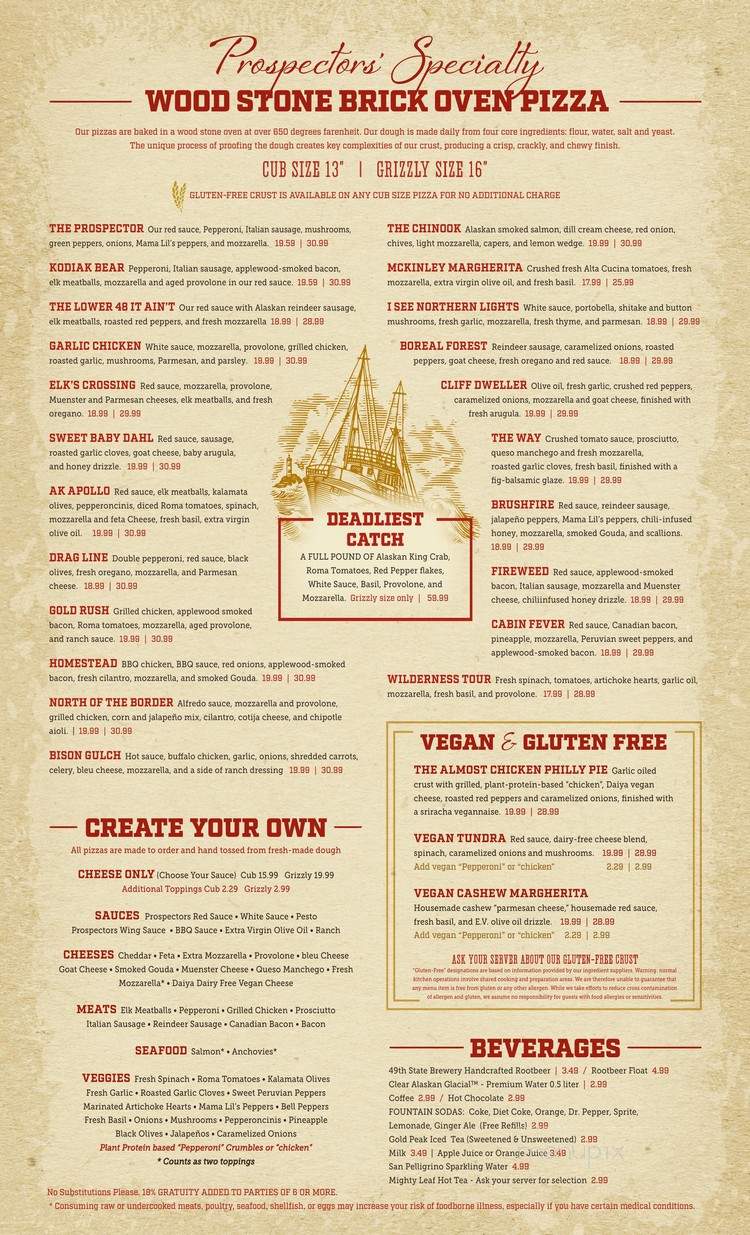 Prospector's Historic Pizzeria & Alehouse - Denali, AK menu_pic