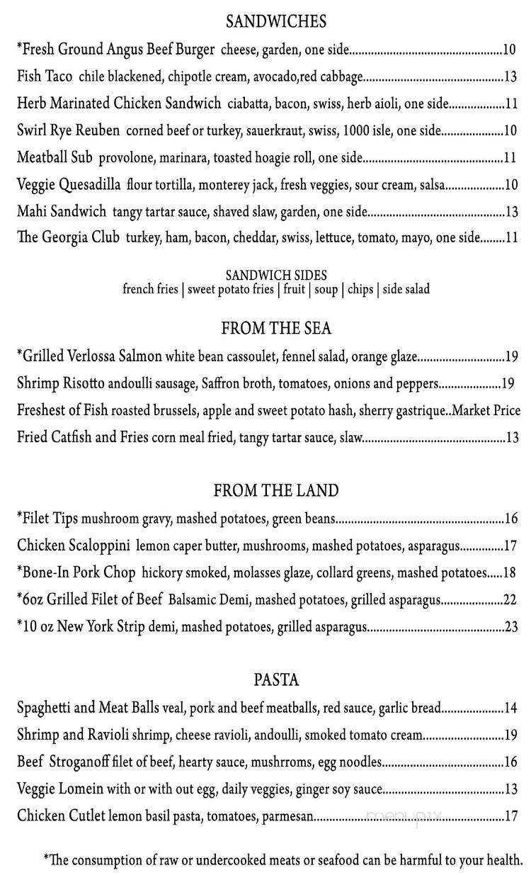 1050 Grill - Statham, GA menu_pic