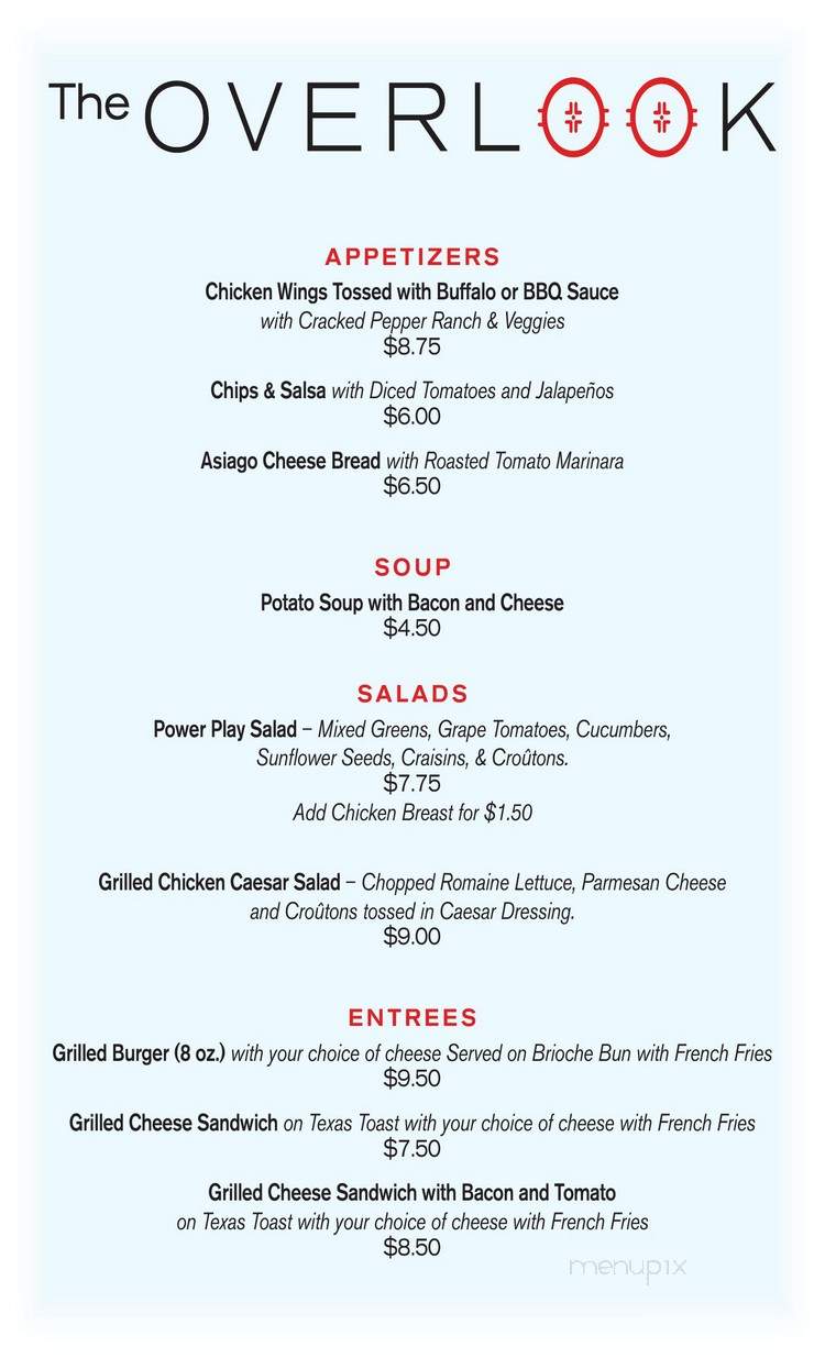The Overlook - Franklin, TN menu_pic