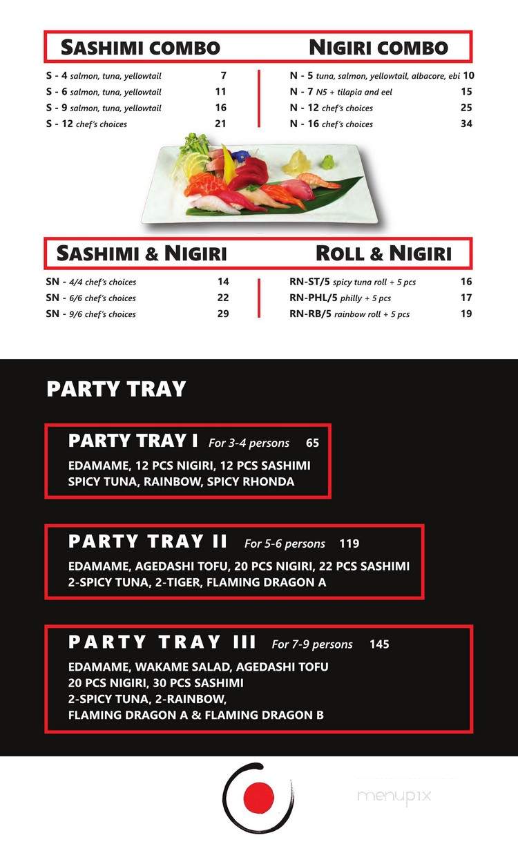 Soho Sushi & Teppanyaki - Roseville, CA menu_pic