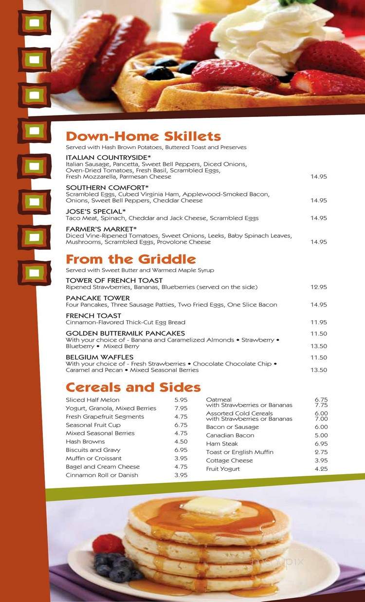 Coffee Shop at TI - Las Vegas, NV menu_pic