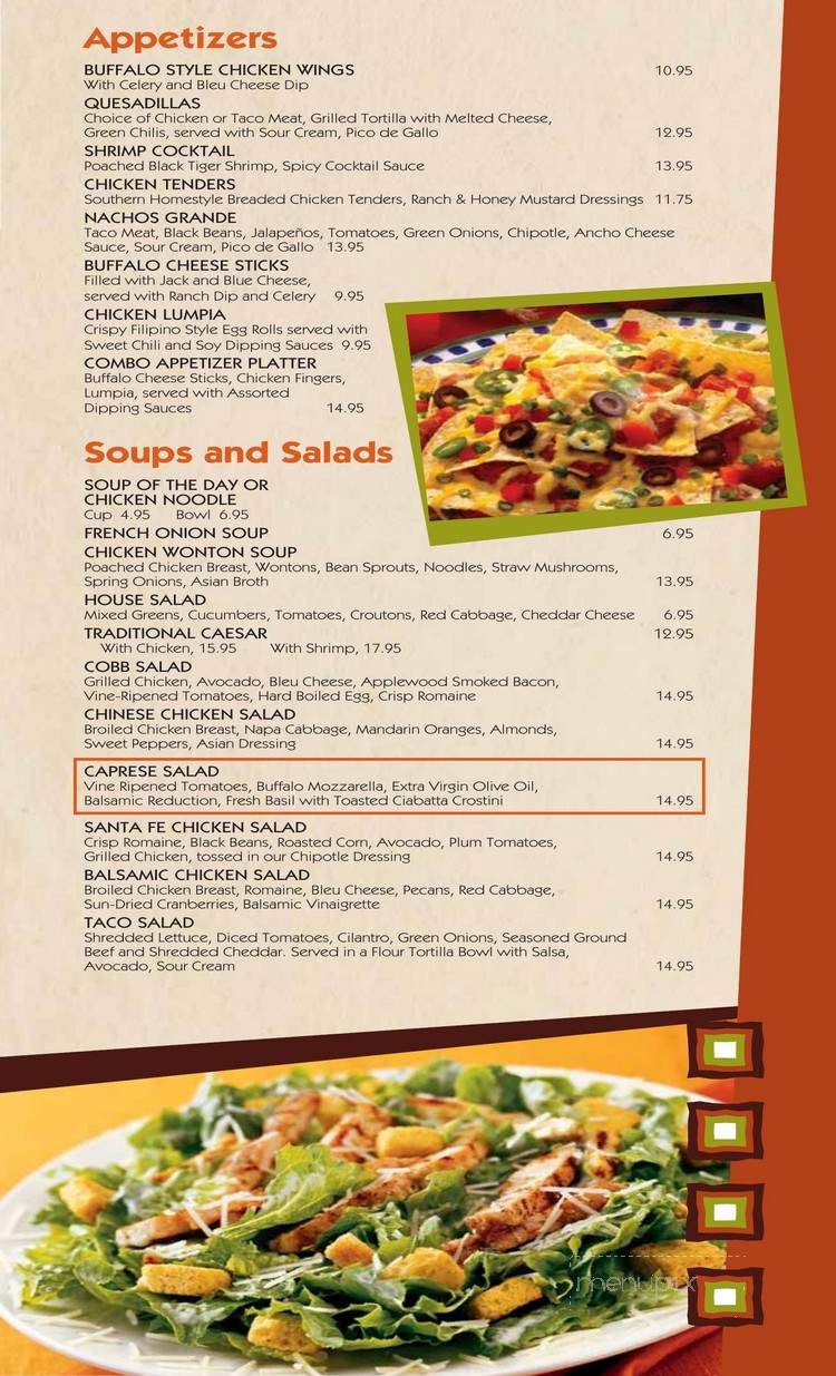 Coffee Shop at TI - Las Vegas, NV menu_pic