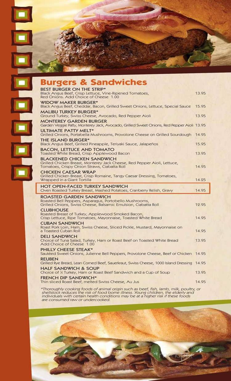 Coffee Shop at TI - Las Vegas, NV menu_pic