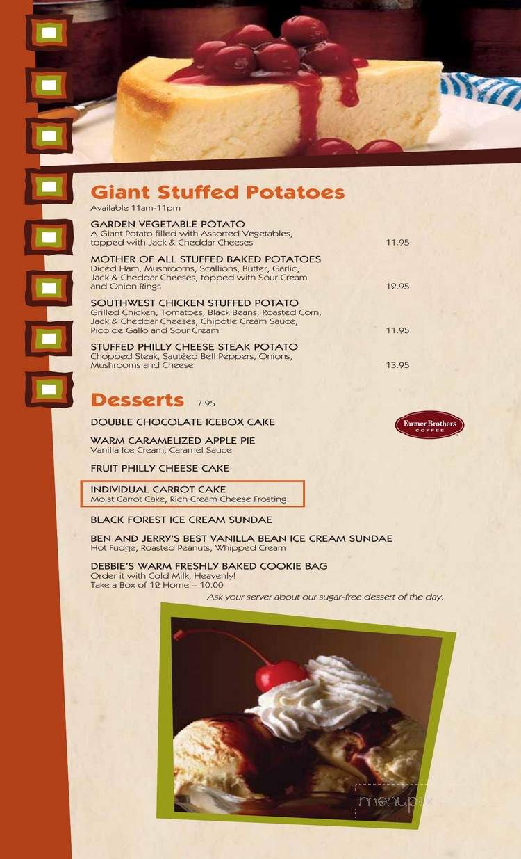 Coffee Shop at TI - Las Vegas, NV menu_pic