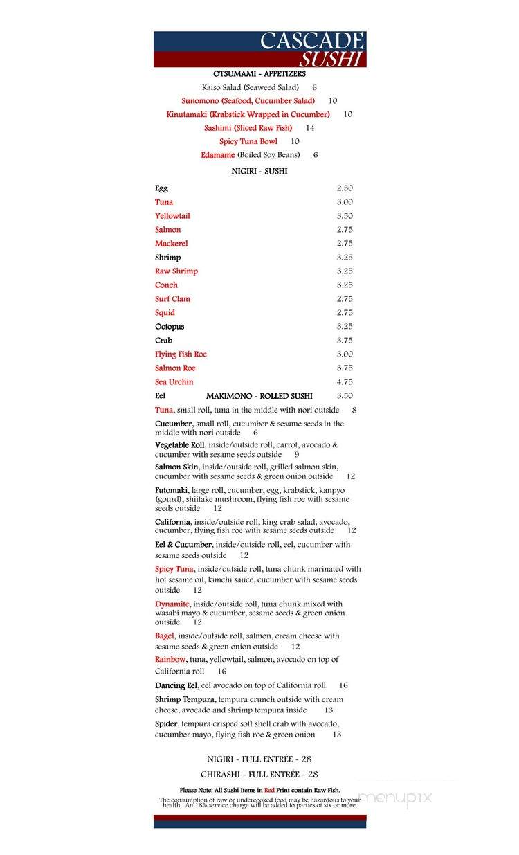 White Horse Saloon - Orlando, FL menu_pic