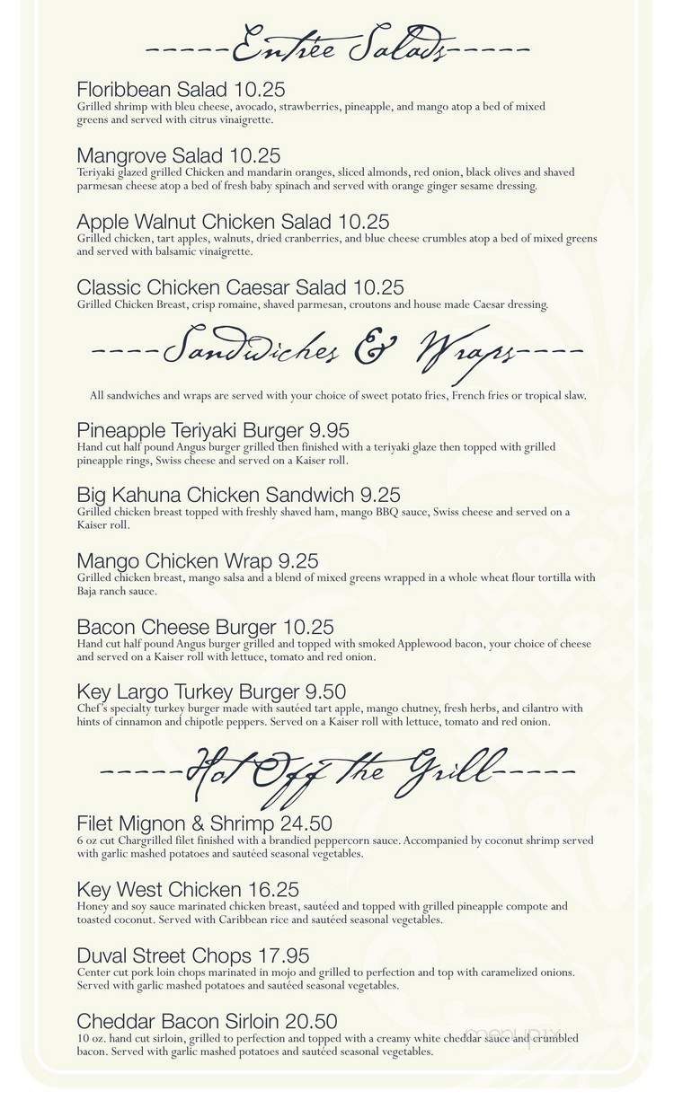 Amelia's - The Villages, FL menu_pic
