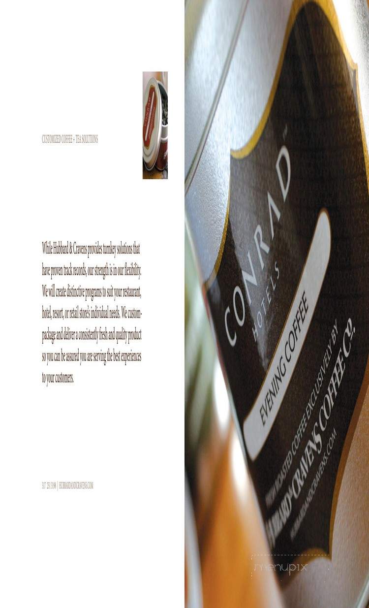 Hubbard & Cravens Coffee - Indianapolis, IN menu_pic