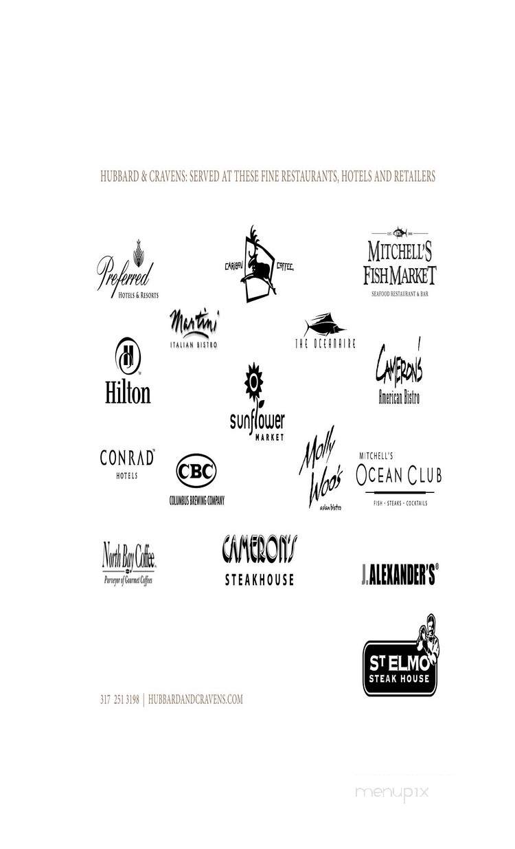Hubbard & Cravens Coffee - Indianapolis, IN menu_pic