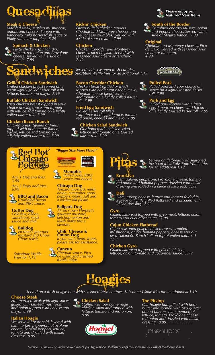 Wing Warehouse - Berea, OH menu_pic