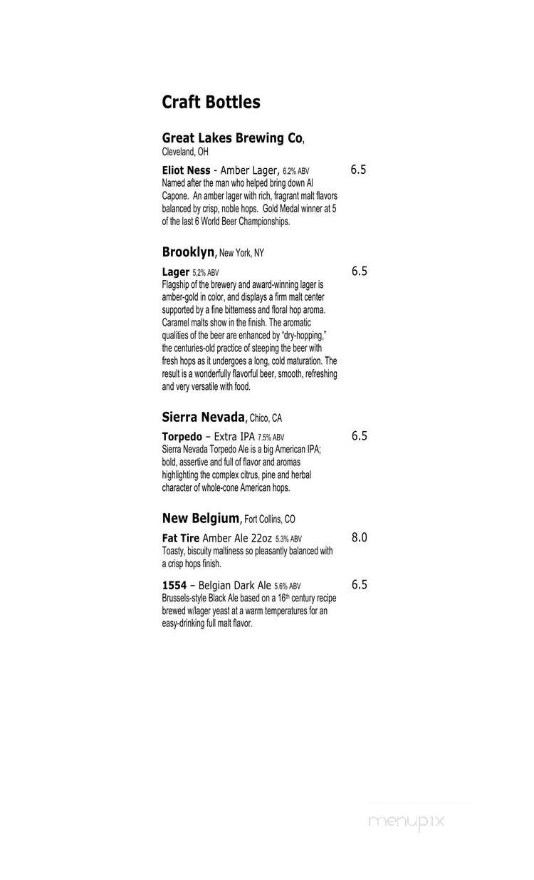 DaddyO's Pub - Chicago, IL menu_pic