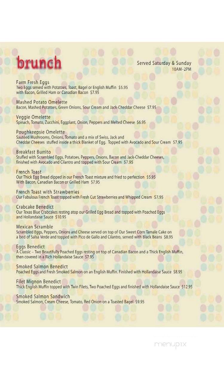 Coyote Grill - Poughkeepsie, NY menu_pic