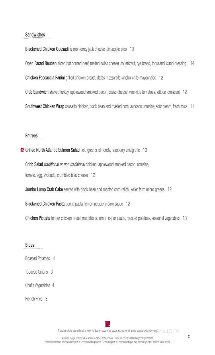 Blue Moon Lounge - Fort Worth, TX menu_pic