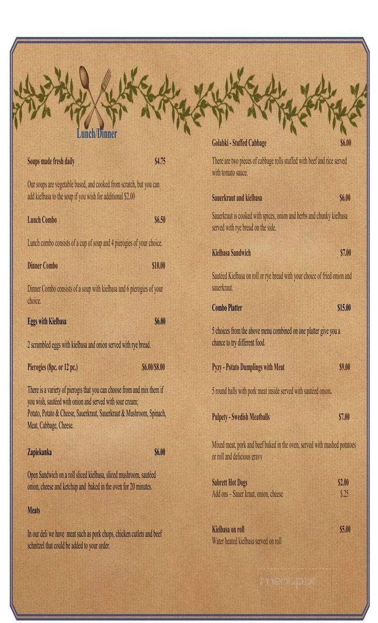 Kaffe Kaprys - Washington, NJ menu_pic
