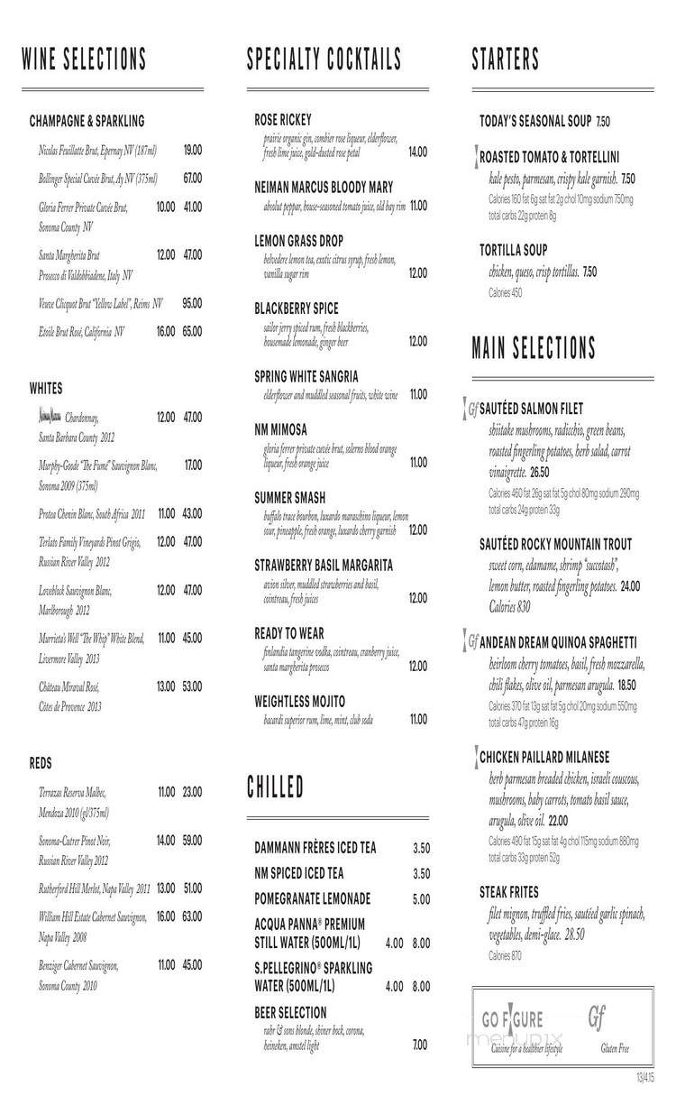 Mariposa - Plano, TX menu_pic