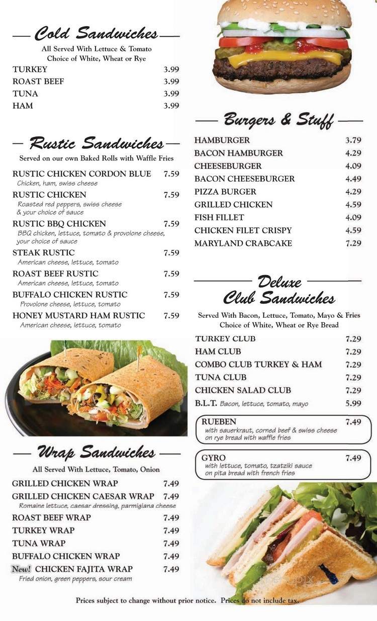 Apo's Pizzeria - Chesapeake City, MD menu_pic