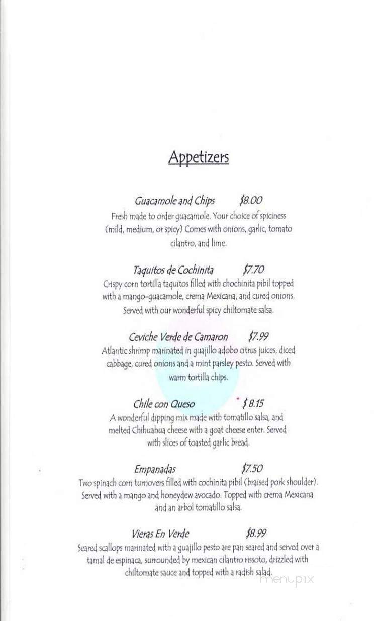 Chilapan - Chicago, IL menu_pic