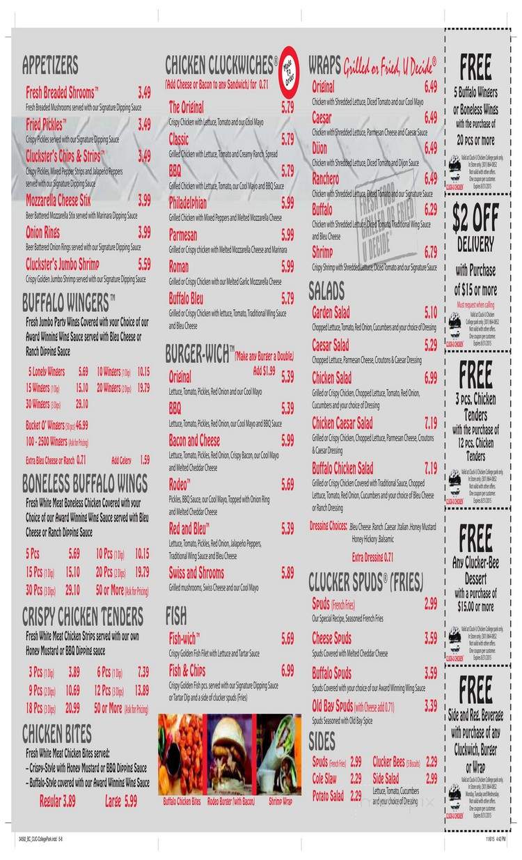 Cluck-U-Chicken - North Port, FL menu_pic