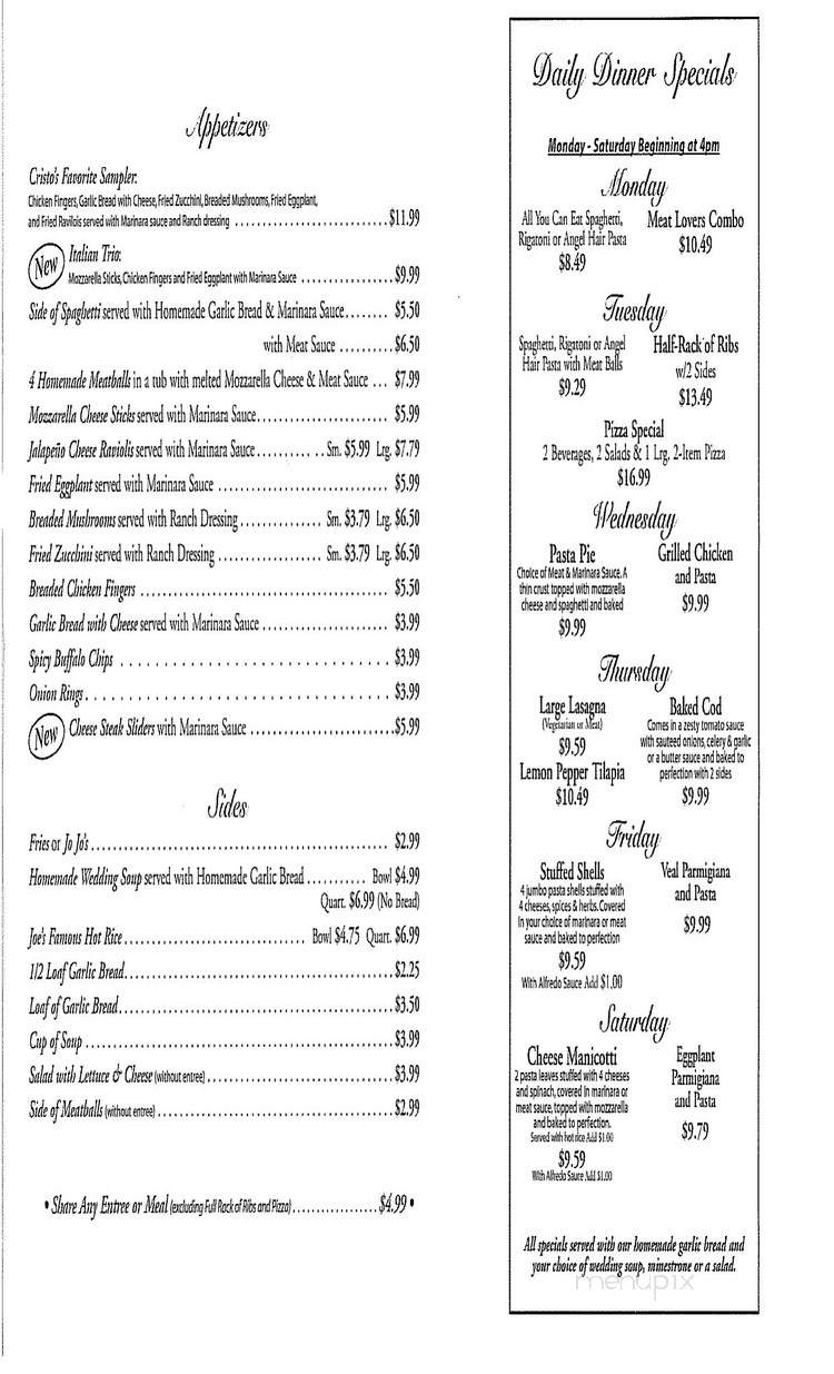 /350004959/Cristos-House-Of-Pasta-Menu-Norton-OH - Norton, OH