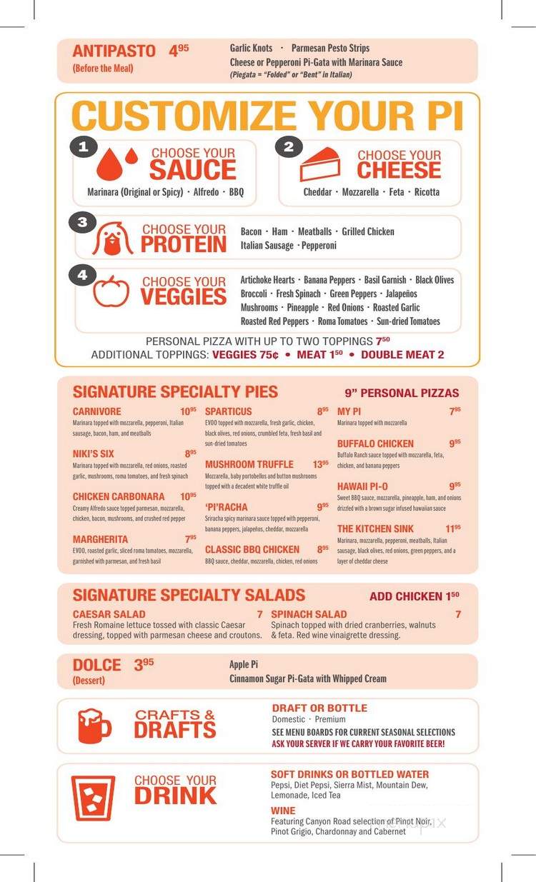 My Pi Custom Pizza - Miami, FL menu_pic