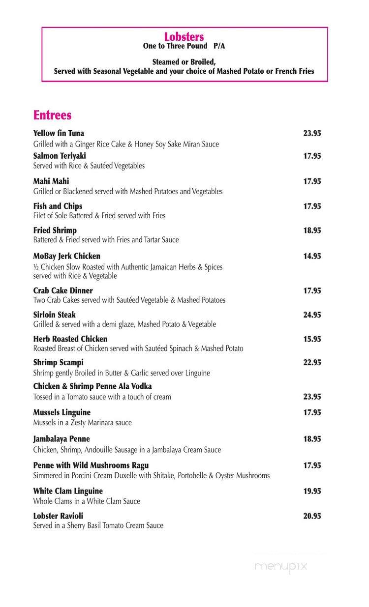 Montego Bay Grill & Bar - Island Park, NY menu_pic