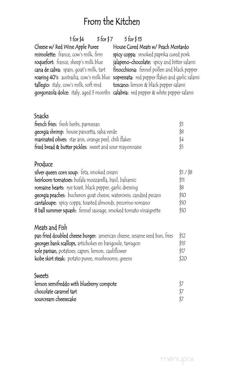 Trois - Atlanta, GA menu_pic