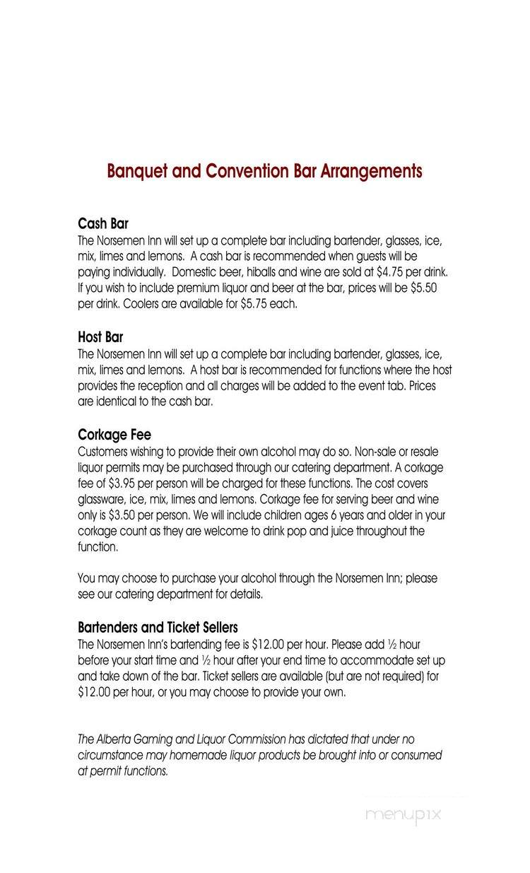 Odin Dining Room - Camrose, AB menu_pic