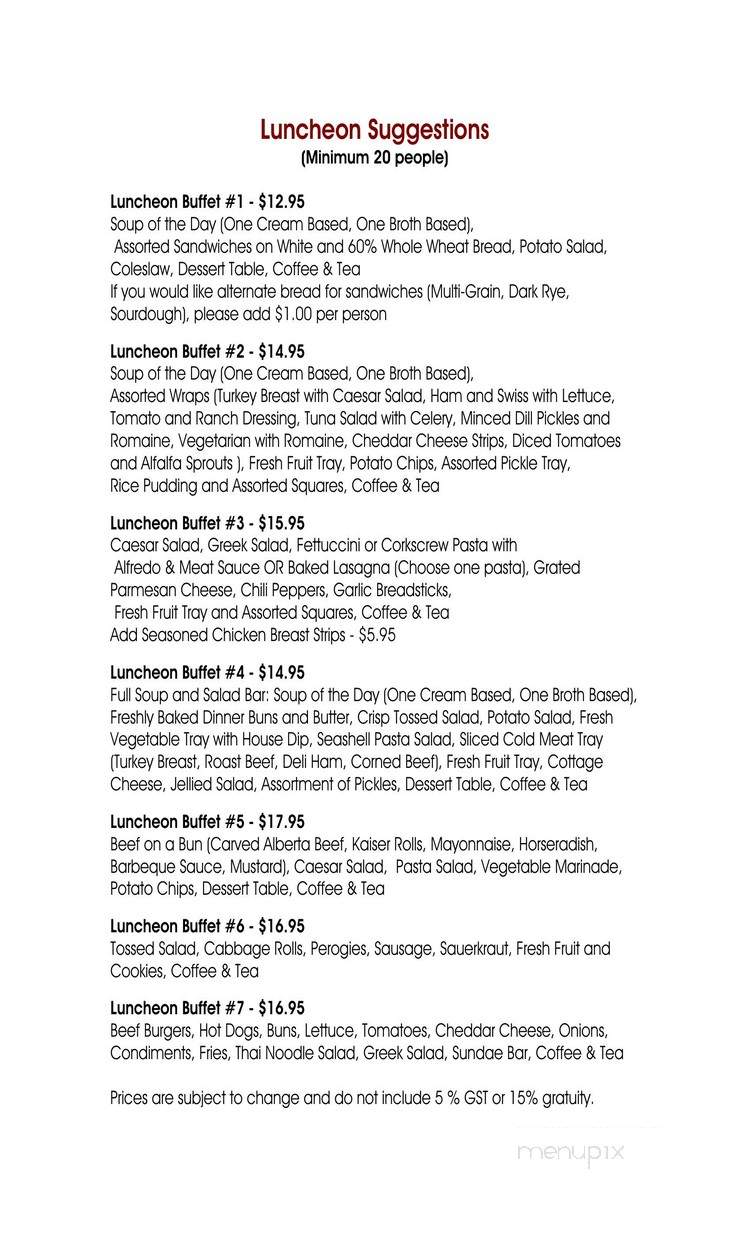 Odin Dining Room - Camrose, AB menu_pic