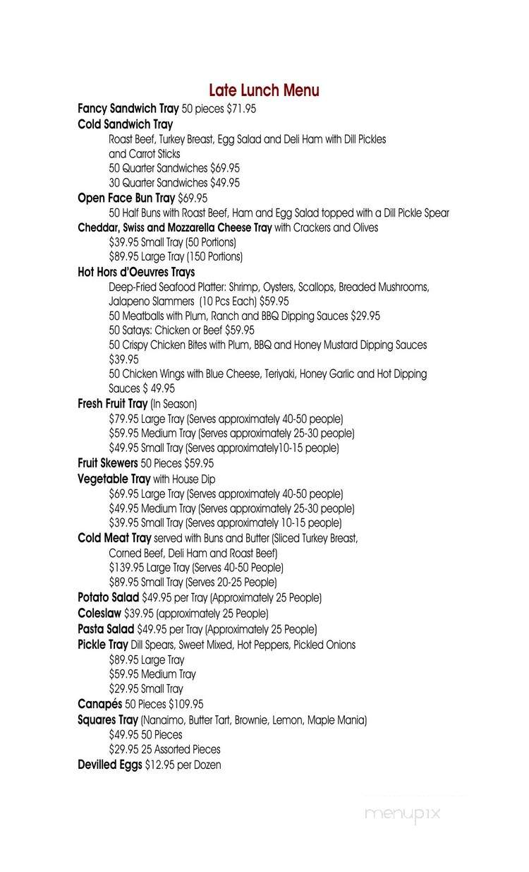Odin Dining Room - Camrose, AB menu_pic