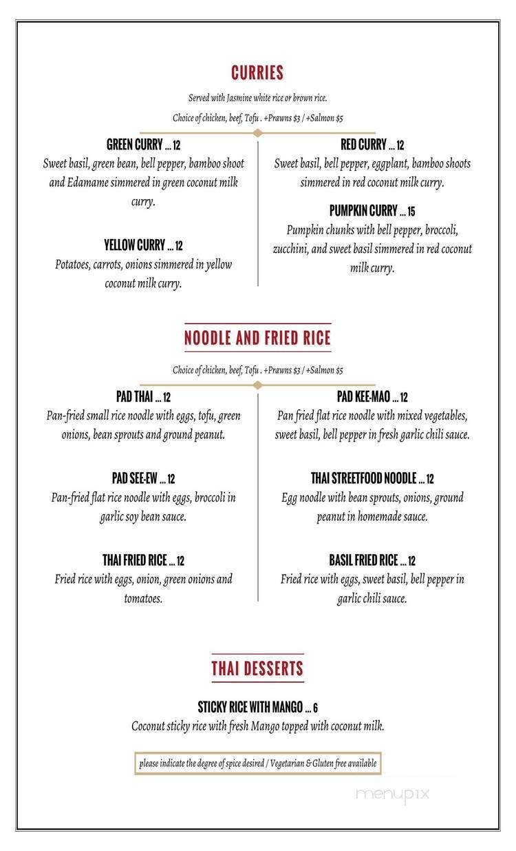 Thai Terrace - Sausalito, CA menu_pic