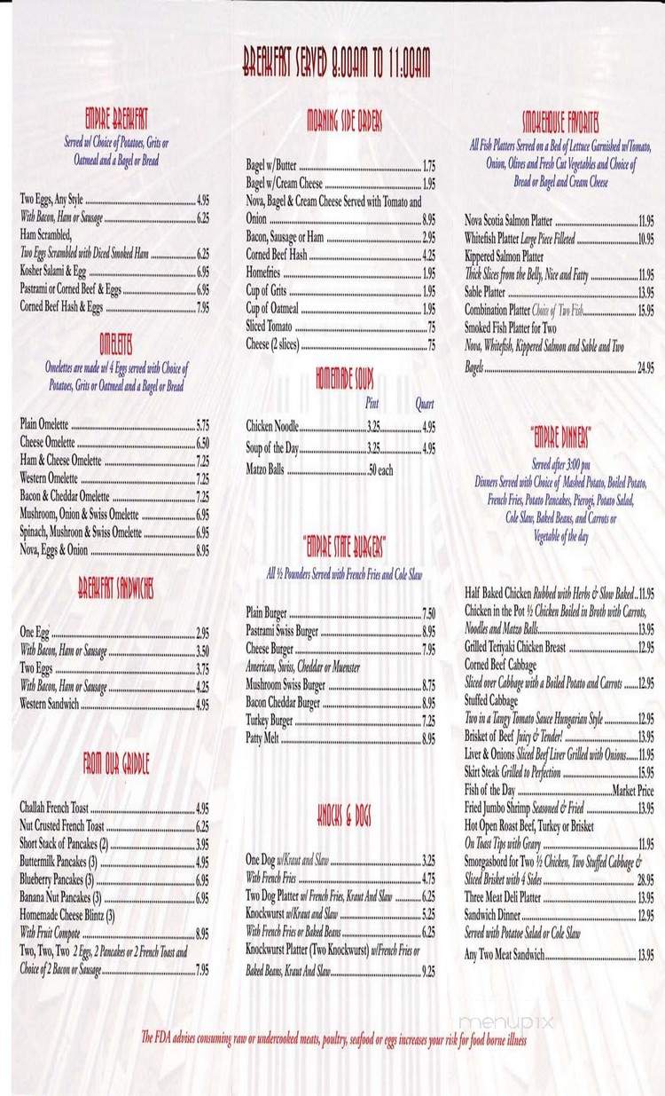 The Empire State Deli - West Palm Beach, FL menu_pic