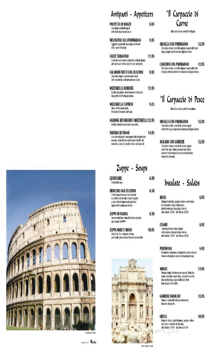 Villagio - Rosemont, IL menu_pic