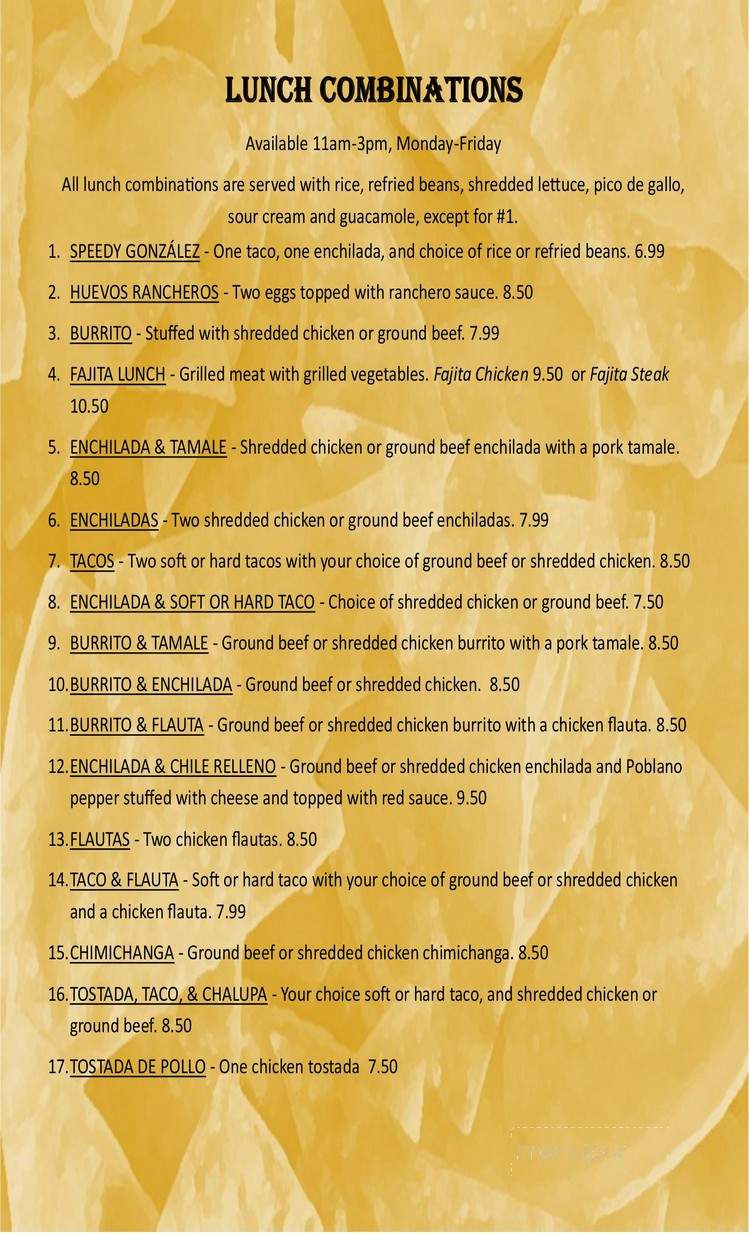 Cabos Cantina Grill - Riverview, FL menu_pic