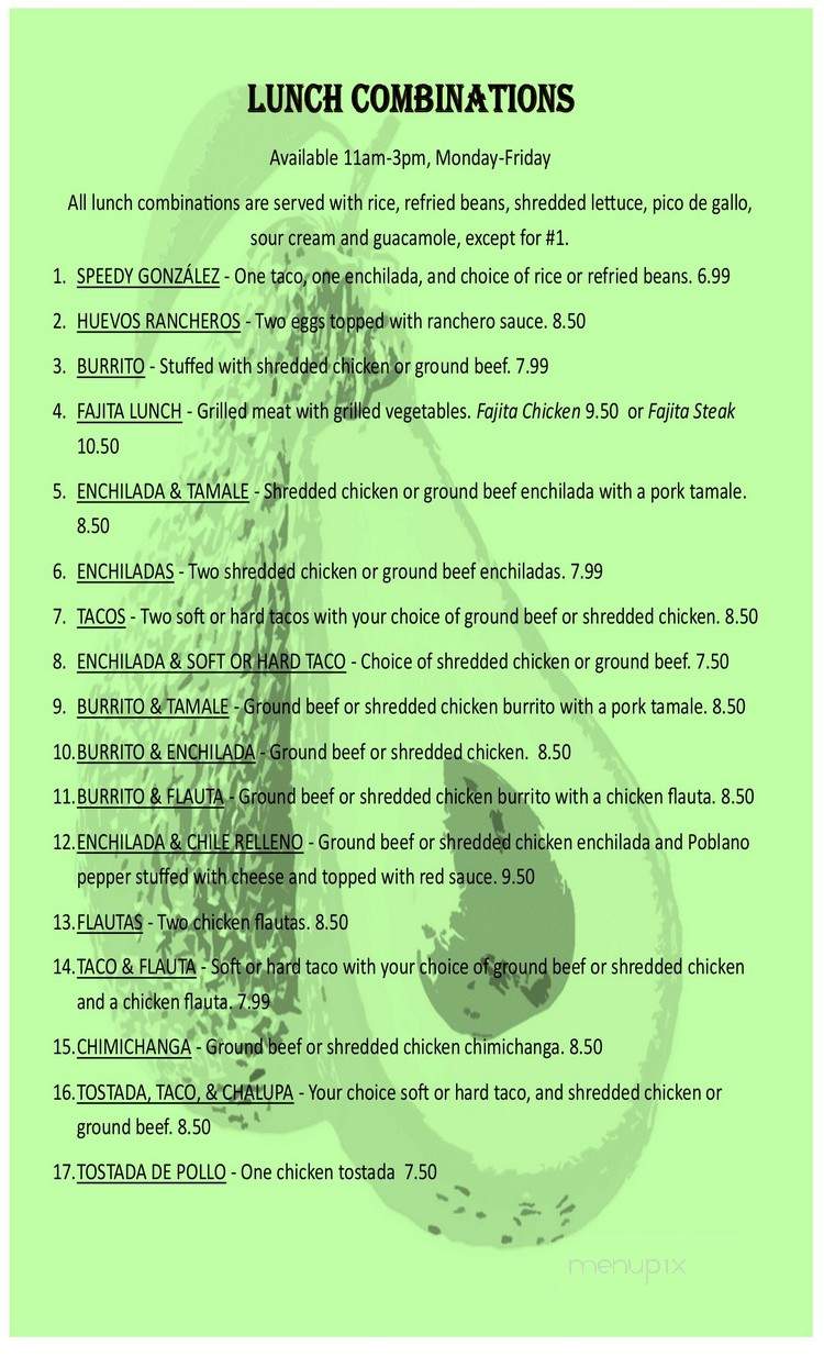 Cabos Cantina Grill - Riverview, FL menu_pic