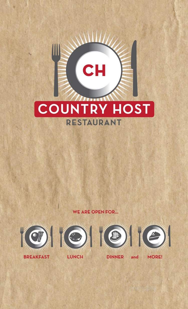 Country Host West Restaurant - Flagstaff, AZ menu_pic