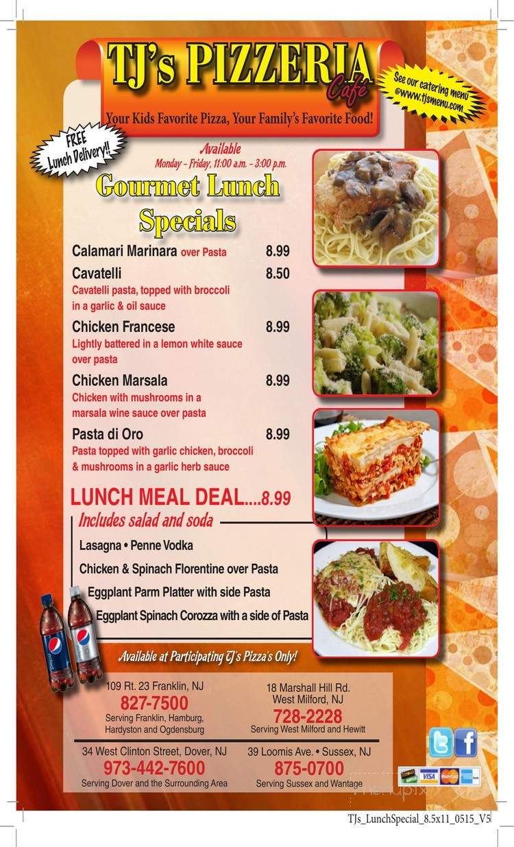 Pizza Place - West Milford, NJ menu_pic