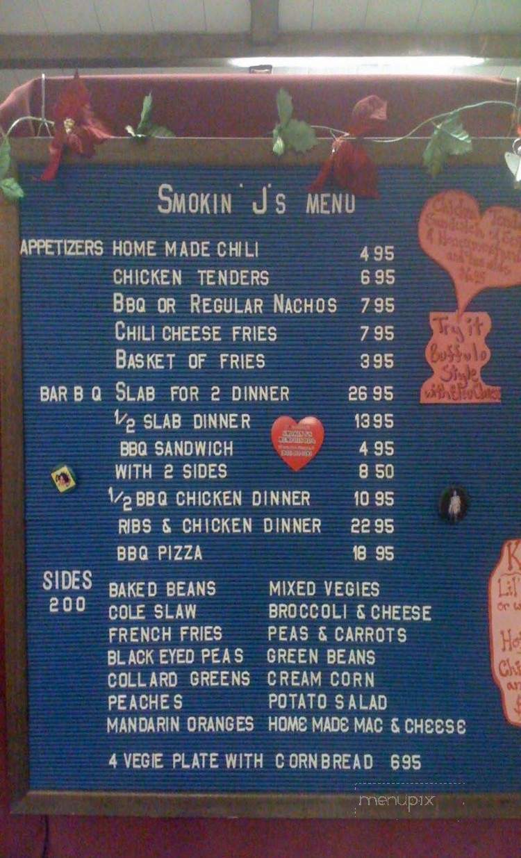 Smokin Jay's Memphis BBQ - Wilmington, VT menu_pic