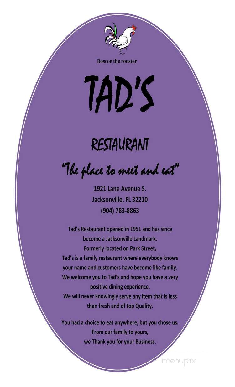 /880743/Tads-Restaurant-Jacksonville-FL - Jacksonville, FL