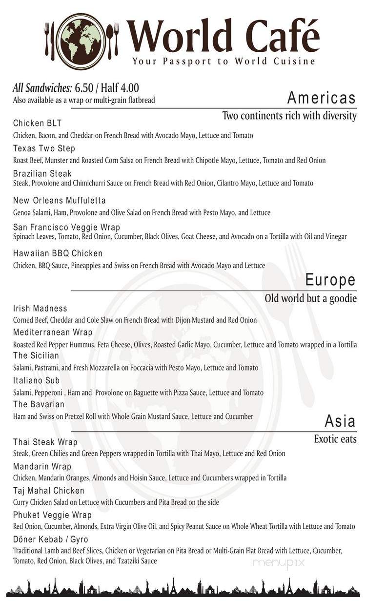 World Cafe - Vandalia, OH menu_pic