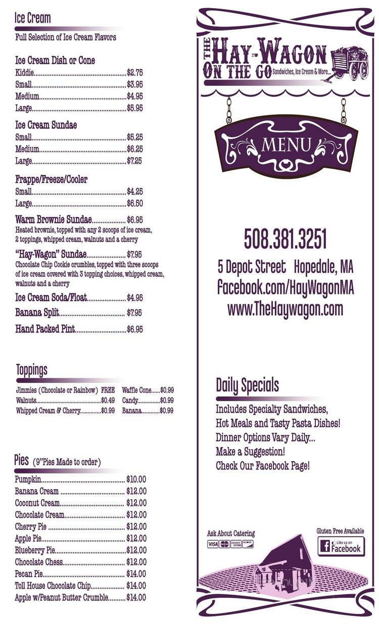 Hay Wagon On The Go - Hopedale, MA menu_pic