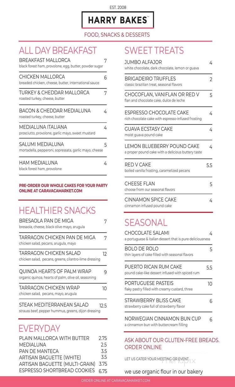 Harry Bakes Fine Desserts - Miami Beach, FL menu_pic