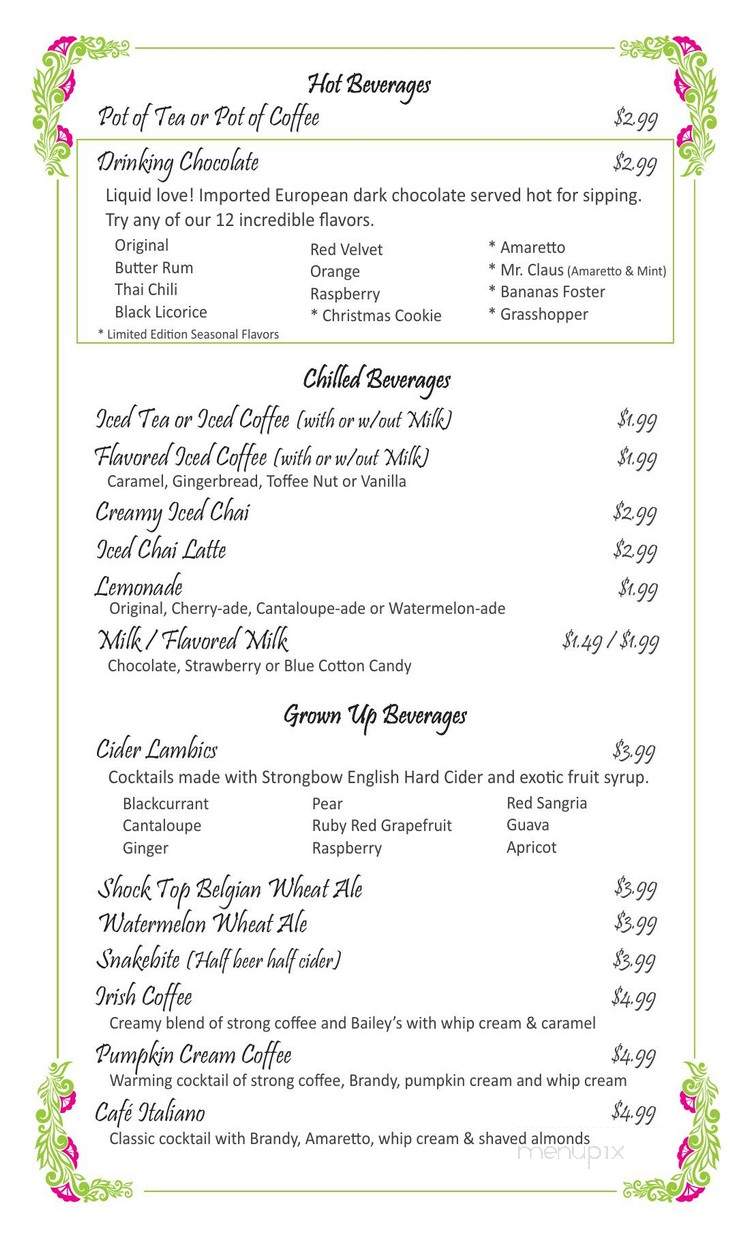 Tee Party - San Diego, CA menu_pic