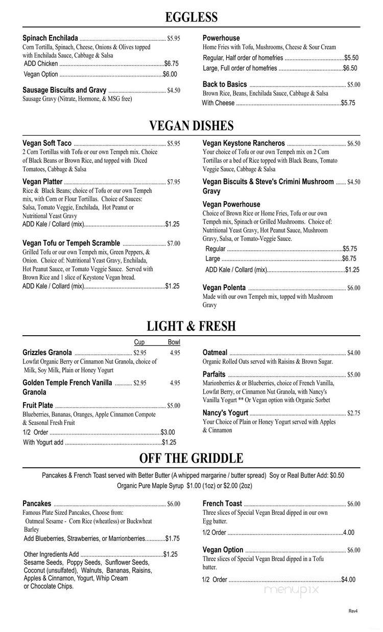Keystone Cafe - Midlothian, IL menu_pic