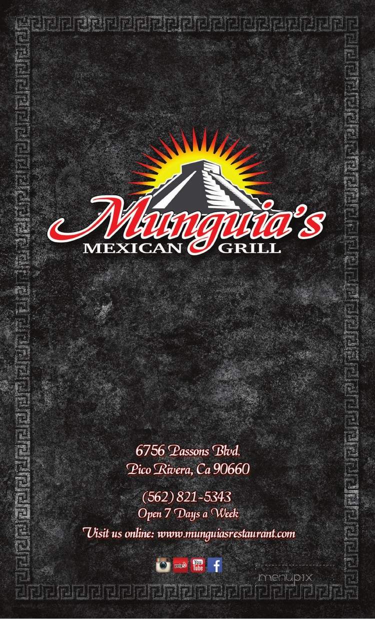 Munguia's Mexican Grill - Pico Rivera, CA menu_pic